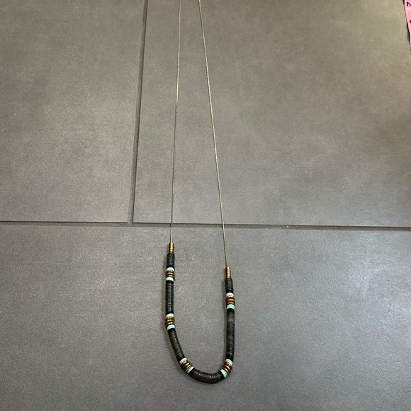 Madewell stacked multi color sequins and beaded necklace - Picture 3 of 4